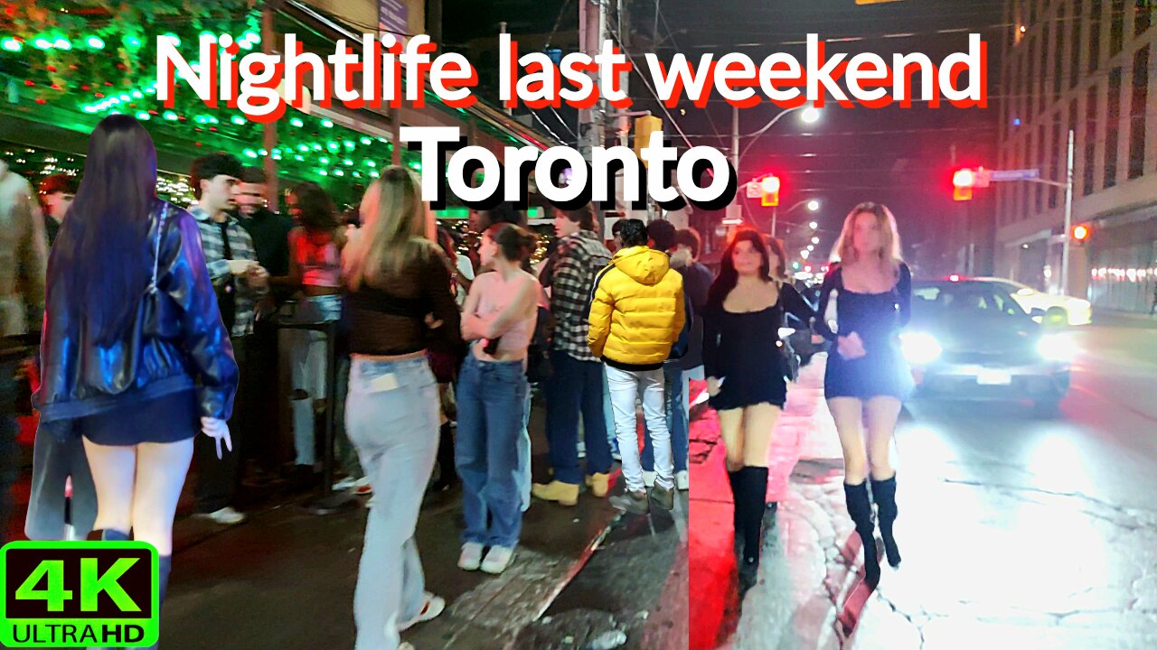 【4K】Last Nightlife in 2024 Downtown Toronto Canada 🇨🇦