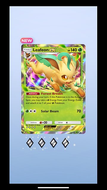 Pokémon TCG Pocket Leafeon ex Unlock