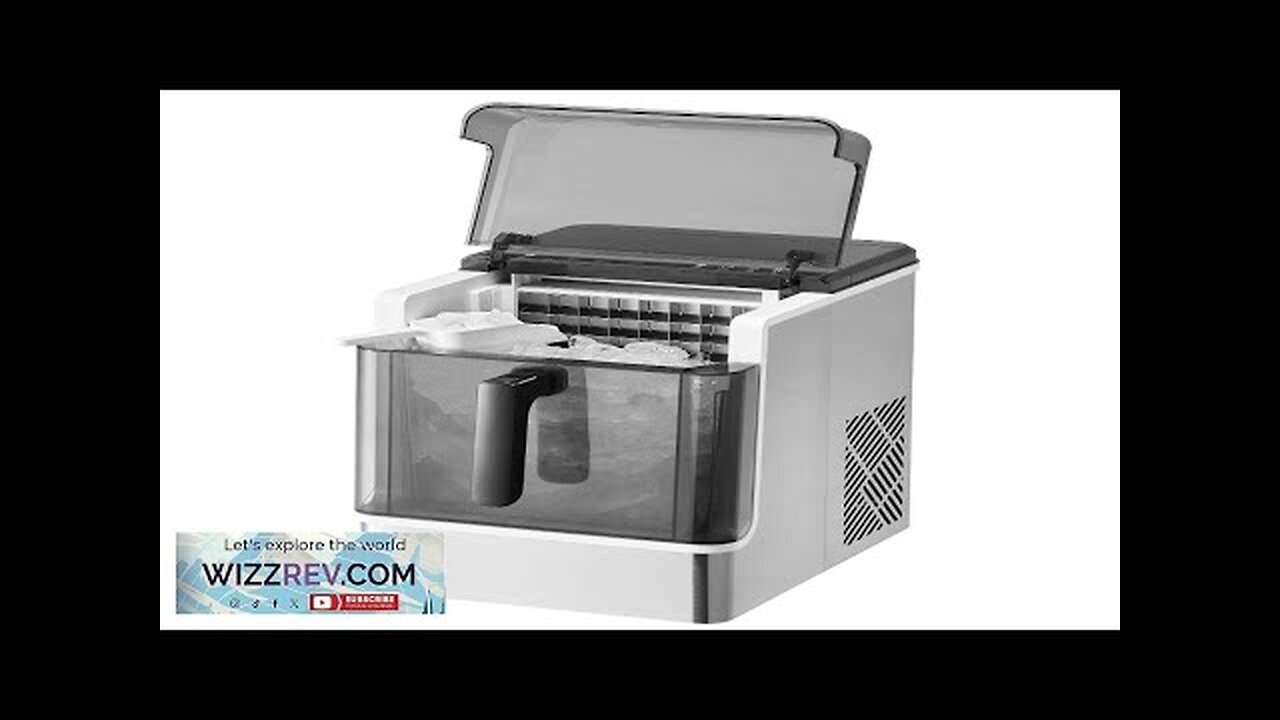 Portable Countertop Ice Maker 50Lbs/24H Self-Cleaning with 3 Sizes Ice Cube Review