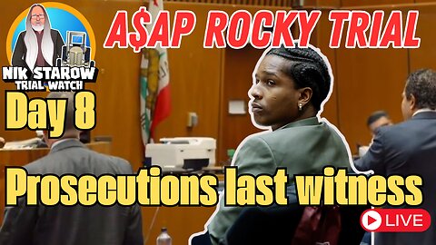 A$AP Rocky Trial, Day 8 - Prosecutions Last Witness.