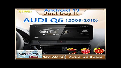 Factory Price 8G 64G Android13 12.3inch Carplay AUTO For AUDI 09-16 Q5 Review