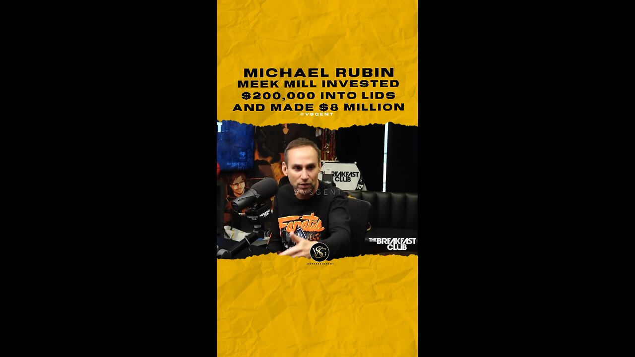 @michaelrubin @meekmill invested $200,000 into @lids and made $8 million