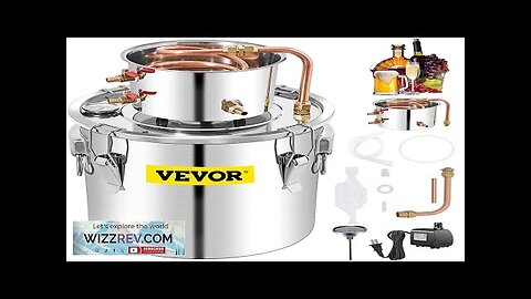 VEVOR Alcohol Still 50L Distillery Kit w/Condenser & Pump 13.2Gal Alcohol Still Review