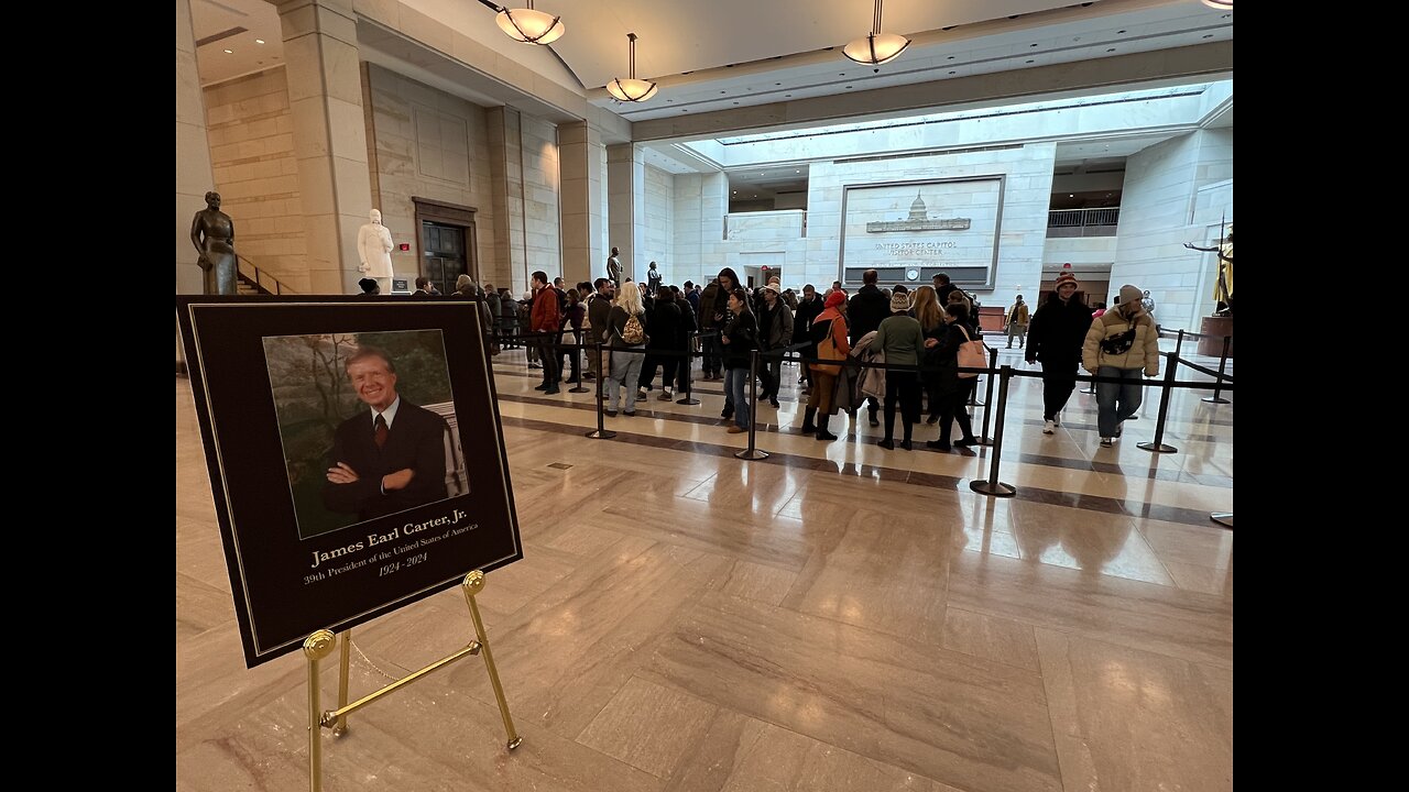 In line for President Carter State - 1/8/25