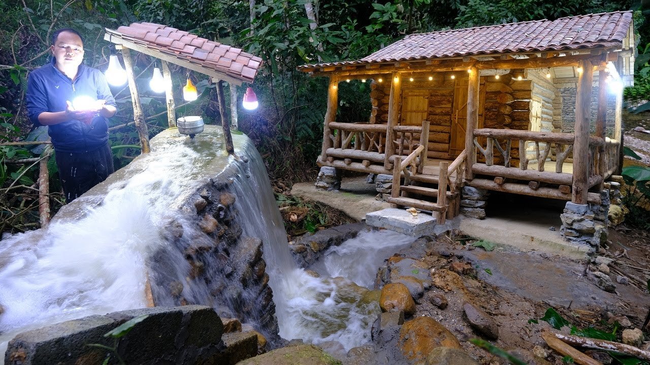 This is the primitive guy, He builds mini Hydroelectric turbines plant with a super powerful motor