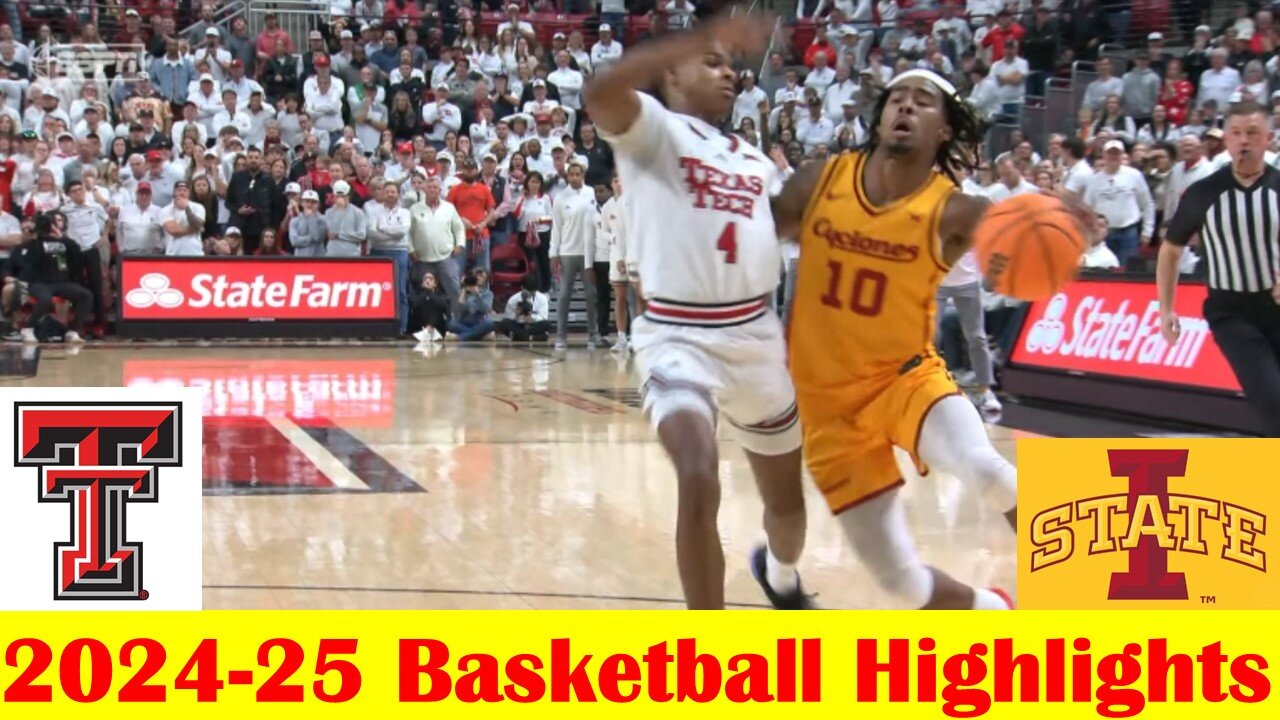 #3 Iowa State vs Texas Tech Basketball Game Highlights 1 11 2025