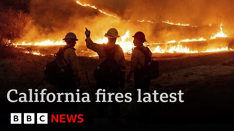 LA fires still raging as National Guard and curfews deployed against looters | BBC News