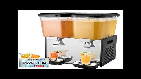 VEVOR Commercial Beverage Dispenser 18L x 2 Tanks Cold Juice Ice Drink Review