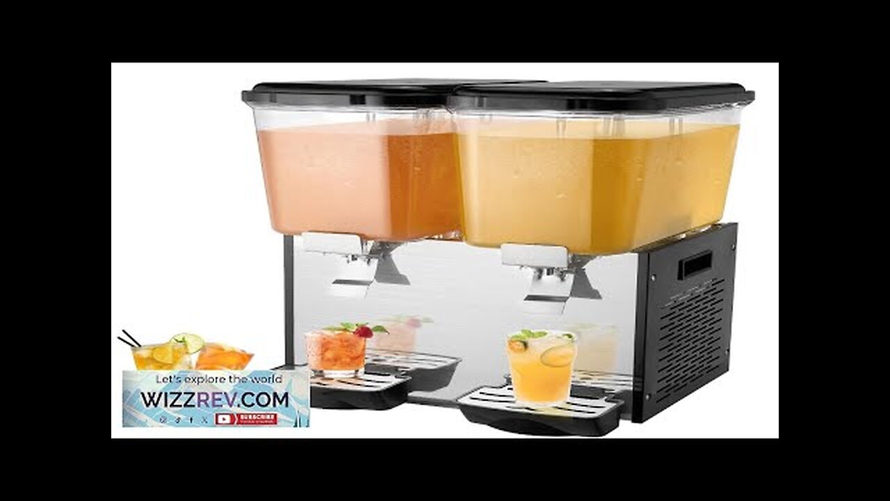 VEVOR Commercial Beverage Dispenser 18L x 2 Tanks Cold Juice Ice Drink Review