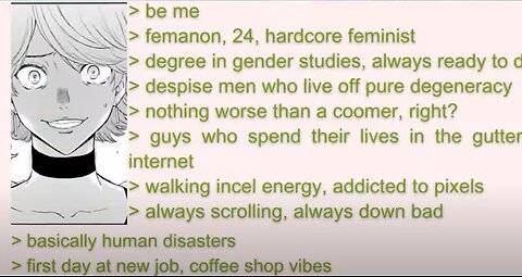 Feminist gets owned by a Coomer - 4Chan Greentext story