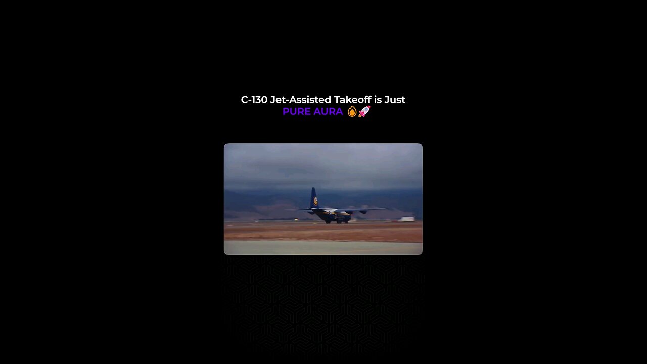 C130 rocket 🚀 assisted take off