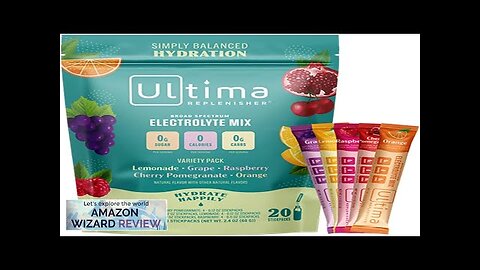 Ultima Replenisher Sugar-Free Daily Electrolyte Drink Mix–Original Variety 20 Review