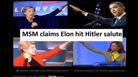 MSN claims Elon Nazi salute but Biden, Obama, AOC, Clinton did same gesture