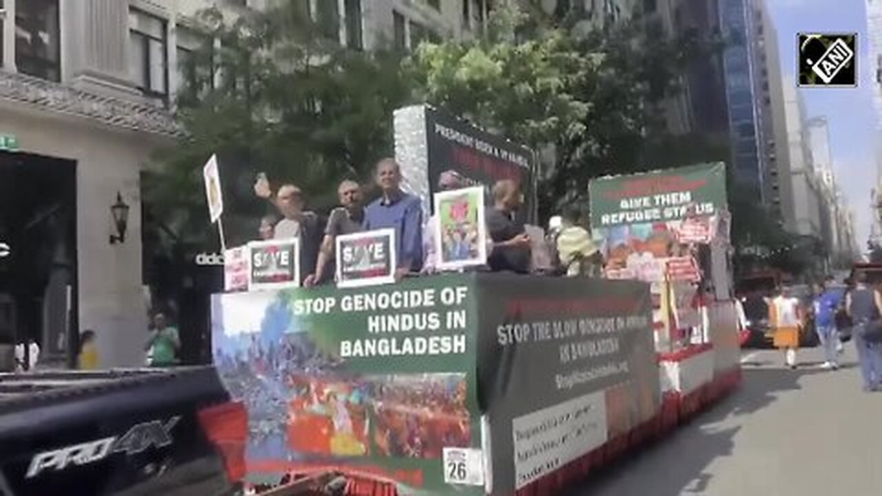 Bangladesh Protest _ Bangladeshi Diaspora Rallies In New York Against Atrocities On Hindu Community