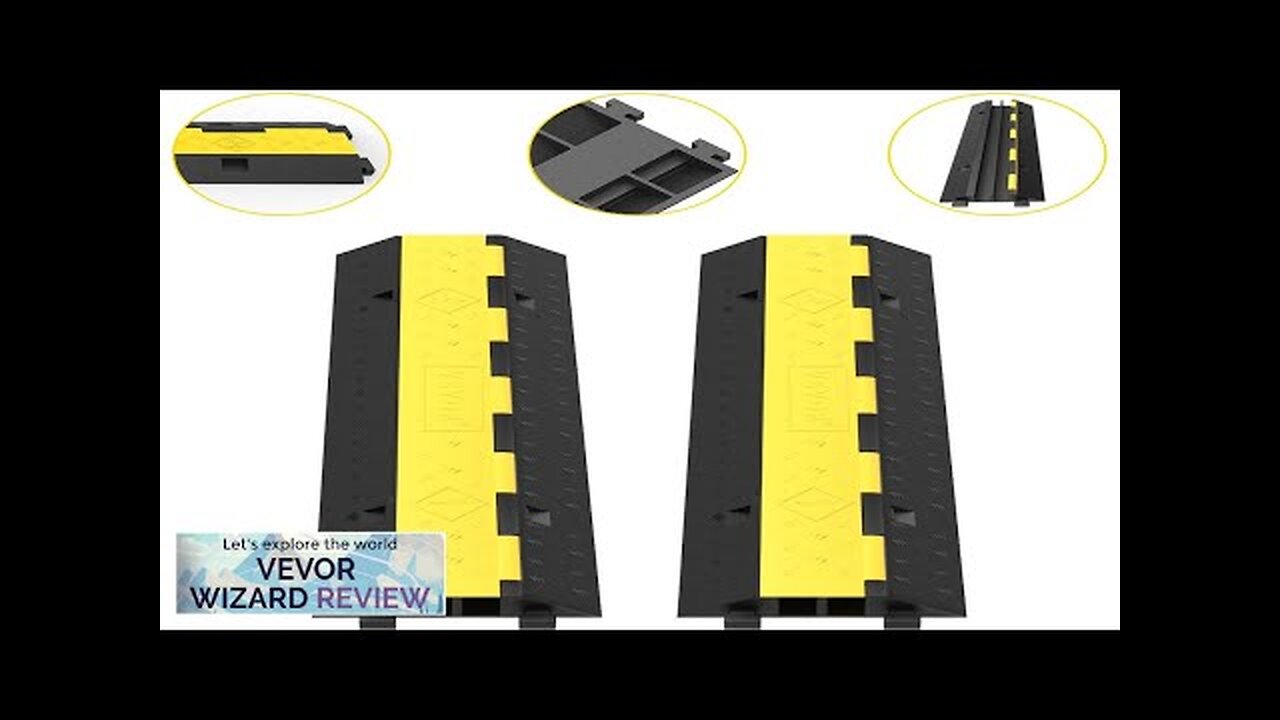 VEVOR Cable Protector Ramp 2 Packs 2 Channels Speed Bump Hump Heavy Review