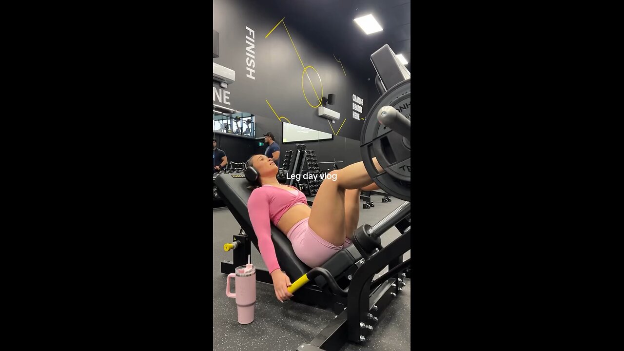 On leg day we wear pink!