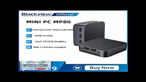 Blackview MP80 Mini PC 12th Gen Intel Alder Lake N95 N97 DDR5 Review