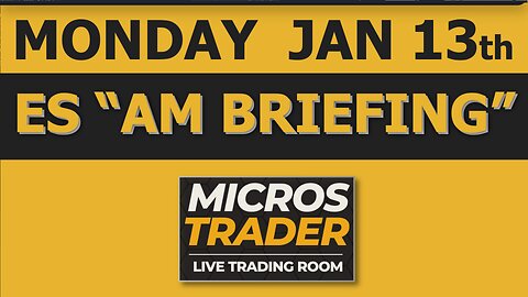 ES MES Futures Trading: Key Levels, Tips, Technical Analysis. Monday "AM Briefing"