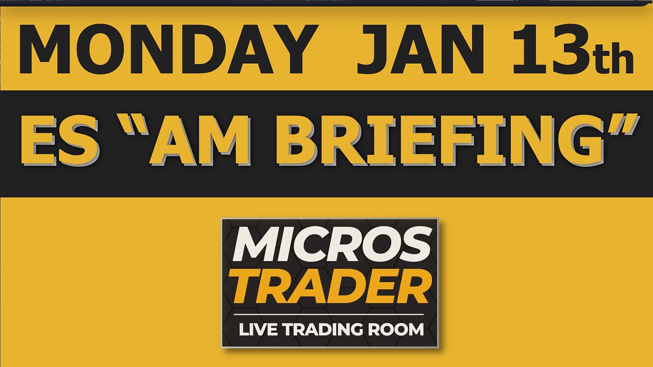 ES MES Futures Trading: Key Levels, Tips, Technical Analysis. Monday "AM Briefing"
