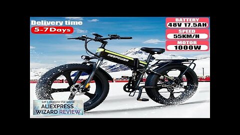 DEEPOWER-Electric Bike for Adults Mountain Bike Snow E-Bike 7 Speed 48V 4.0 Review