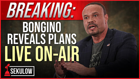 BREAKING: Bongino Reveals Plans LIVE On-Air