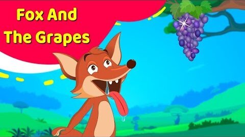 Funny Cartoon Story - Fox And The Grapes - Moral Stories | Aesop's Fables With Moral