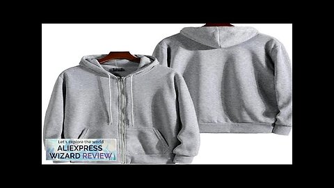 Zipper Hoodies Autumn Winter Men's New Long Sleeve Hooded Sweatshirt Fashion Casual Review