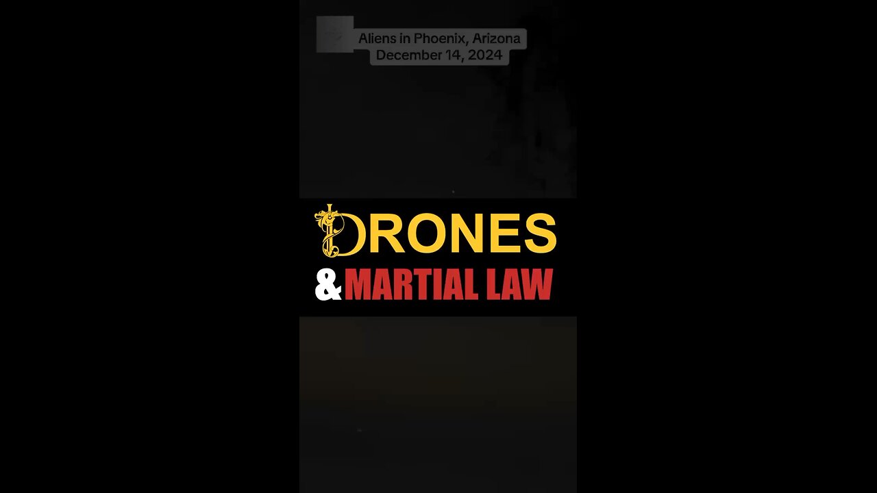 Drones & Martial Law… do you see what I see 👀