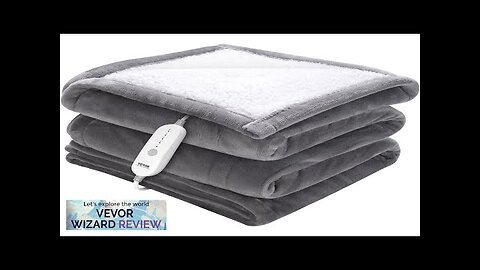 VEVOR Heated Blanket Electric Throw 50" x 60" Twin Size Soft Flannel Review