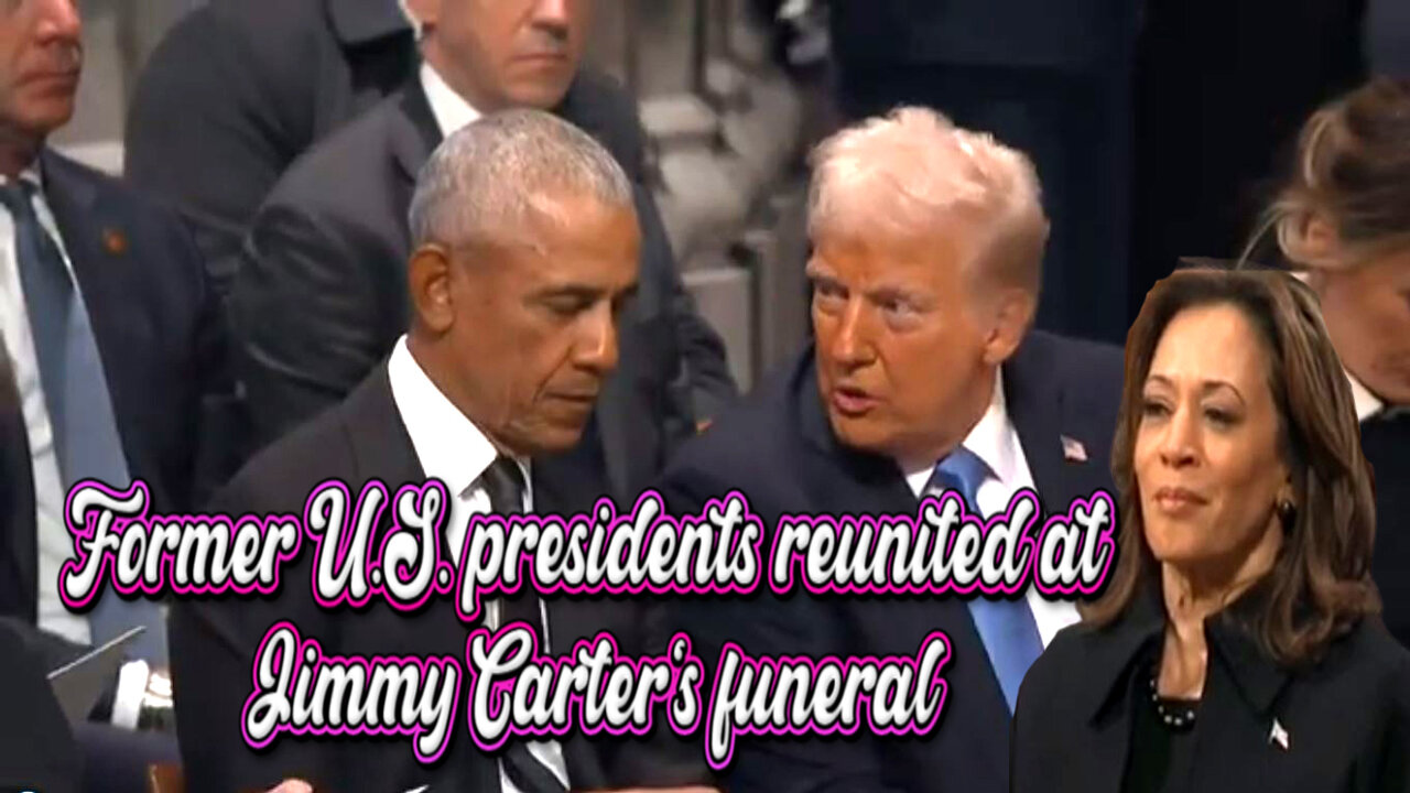 Former U.S. presidents reunited at Jimmy Carter's funeral