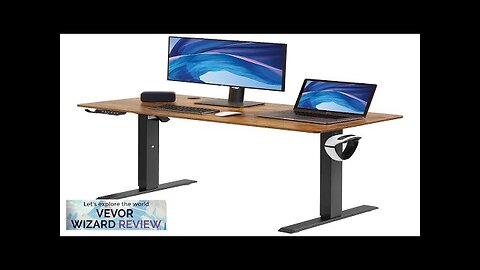 VEVOR Height Adjustable Desk 47.2 x 31.5 in（1.2m*0.8m） 3-Key Modes Electric Standing Review