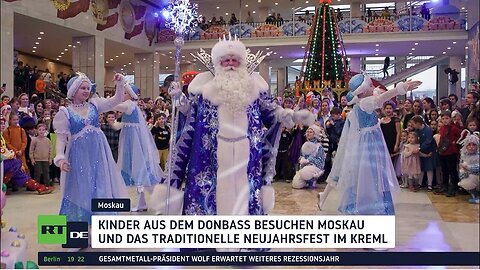 Neujahrsfest in Moskau: Kinder aus dem Donbass erleben märchenhafte Atmosphäre