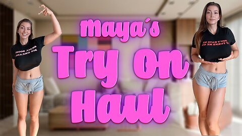 [4K] Transparent Try-On Haul - Get Ready With Maya (