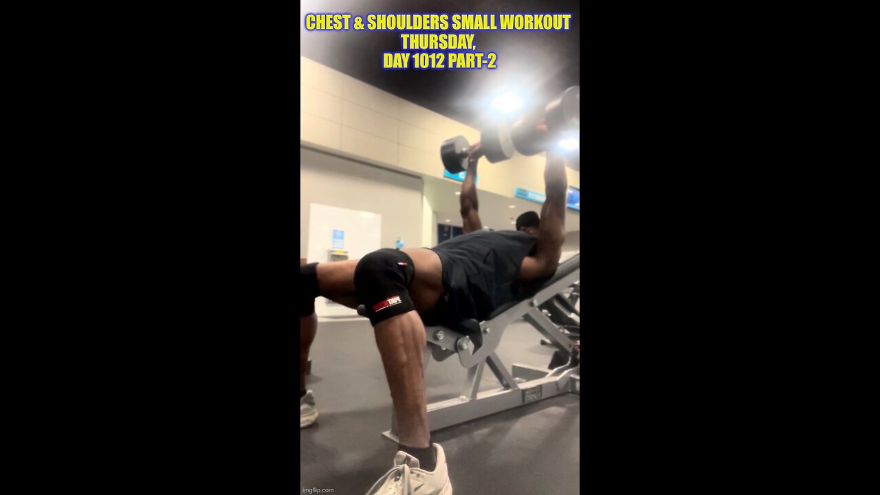 Chest & Shoulders Small Workout (Day 1012 PT-2)