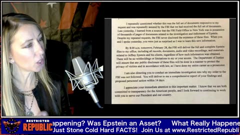 Restricted Republic - Ruseless Epstein File Release Was a COVER For The Real Story...2-28-25