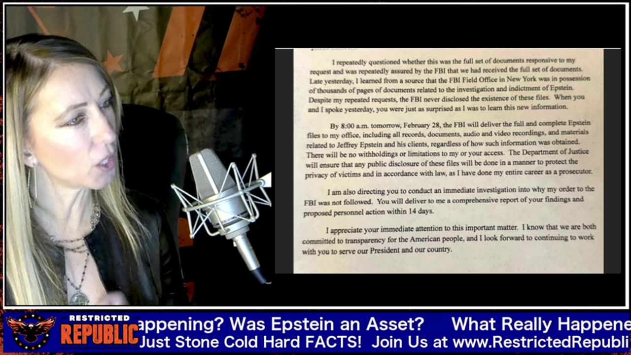 Restricted Republic - Ruseless Epstein File Release Was a COVER For The Real Story...2-28-25