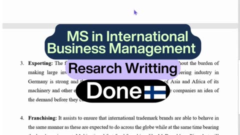 Student Work( Report)|MS in International Business Management| Market Expansion with AI & Data|JAMK