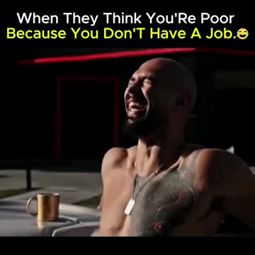When they think you're poor because you don't have a job.😂