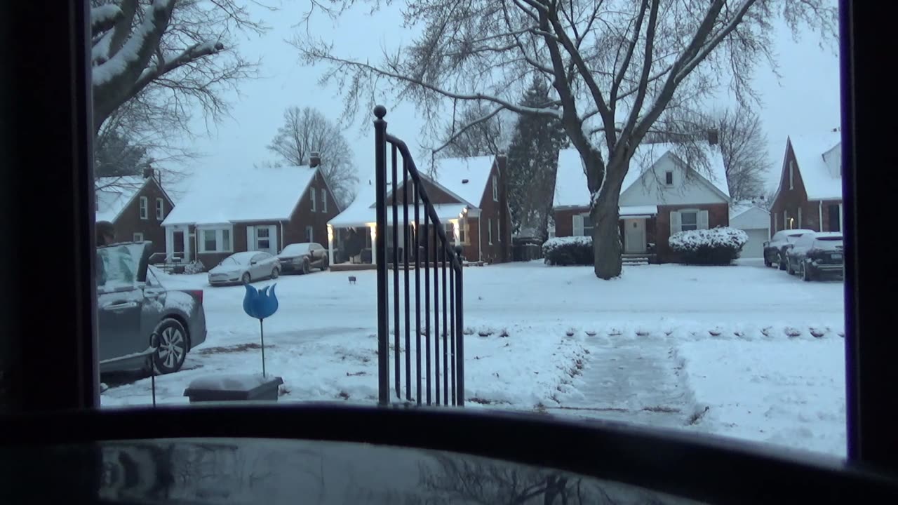 Joseph Normand Grinnell Shovels Snow: Dearborn, Michigan, January 11, 2025, About 7:55 A.M.