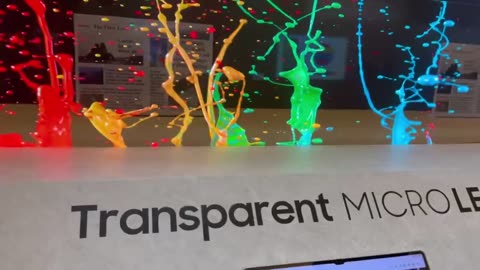 Samsung introduces the world's first transparent MicroLED screen