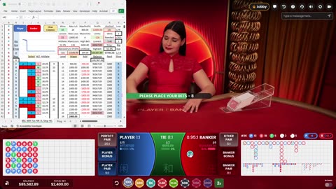 Live Baccarat - Betting against the sheet after 3 LIAR failed.