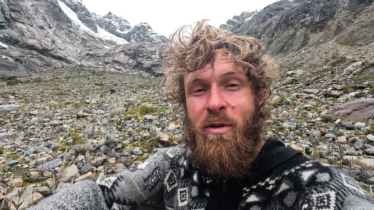 The adventure begins, below Nevado Cayesh #huaraz