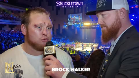 Interview at BKFC DAZN Hollywood with Brock Walker Bare Knuckle