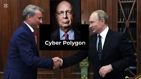 Cyber Polygon 2021 Opening. Russian Prime Minister Mikhail Mishustin, Klaus Martin Schwab, Top Russi