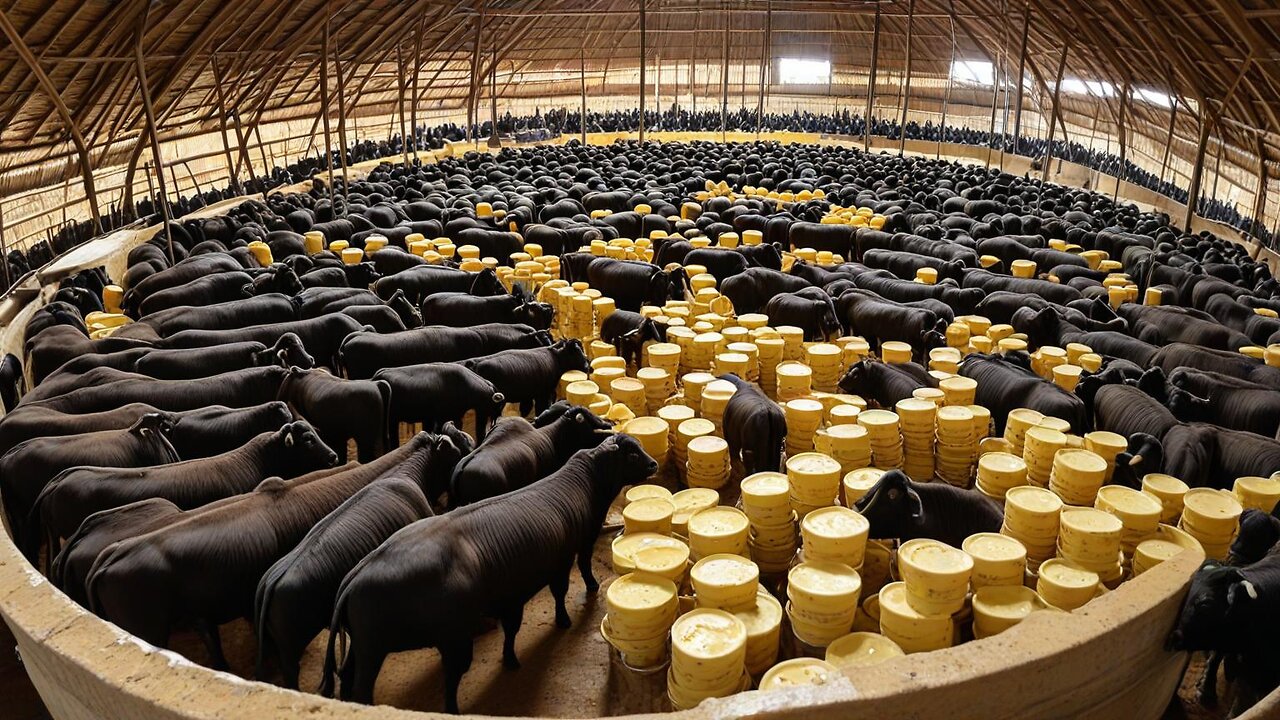 CHEESE Making Process From Buffalo Milk in Factory - Buffalo Farming and Harvesting Milk