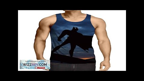 Batman Superhero Silhouette On the Sunset Full Print Tank Top Review