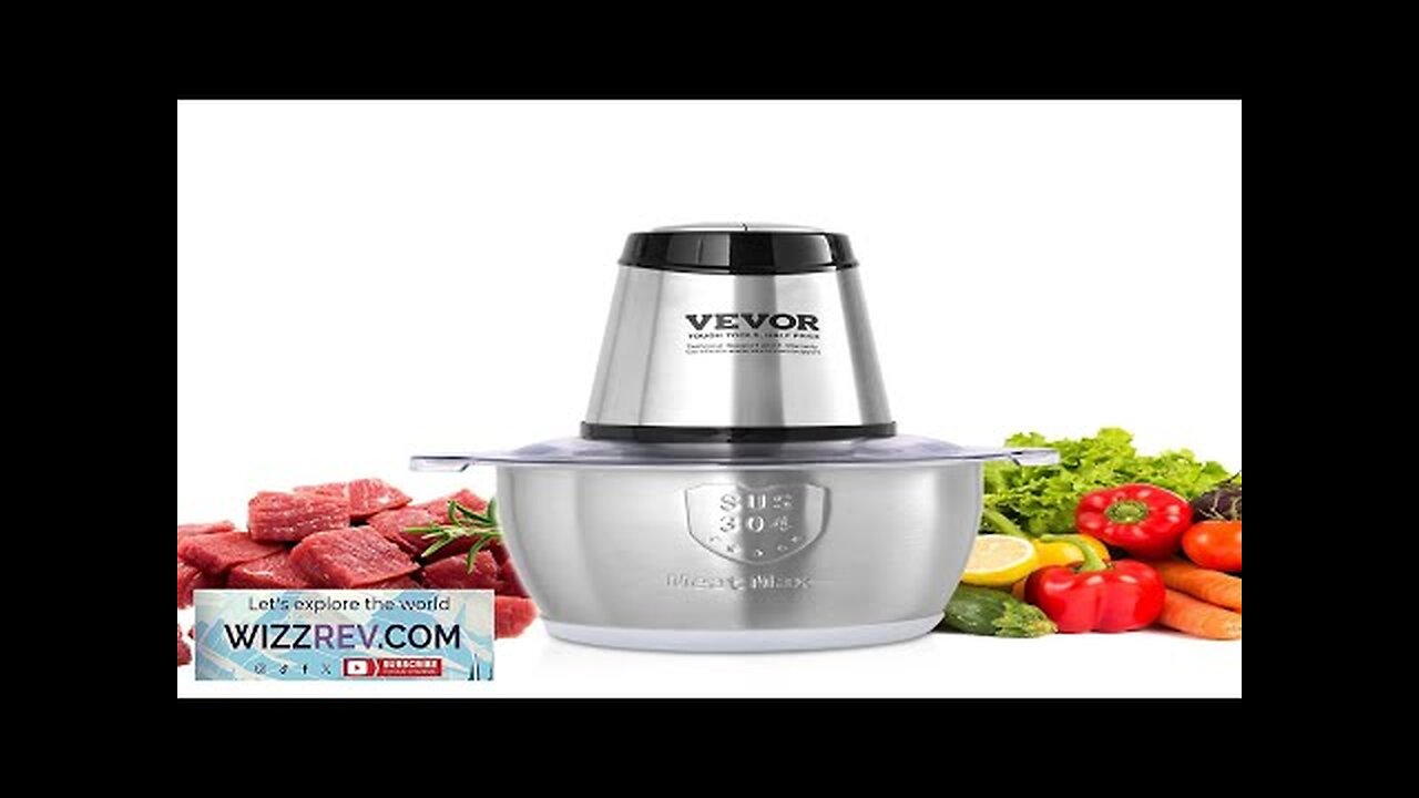 VEVOR Food Processor Electric Meat Grinder with 4-Wing Stainless Steel Blades 400W Review