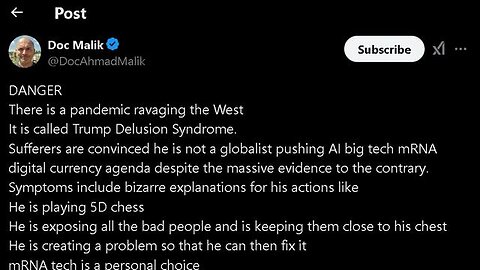 Trump Delusion Syndrome - Doc Malik