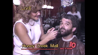 July 7 & 8, 1988 - WTHI's Kevin Orpurt Delivers Weather, Has Beard Shaved Off On Air