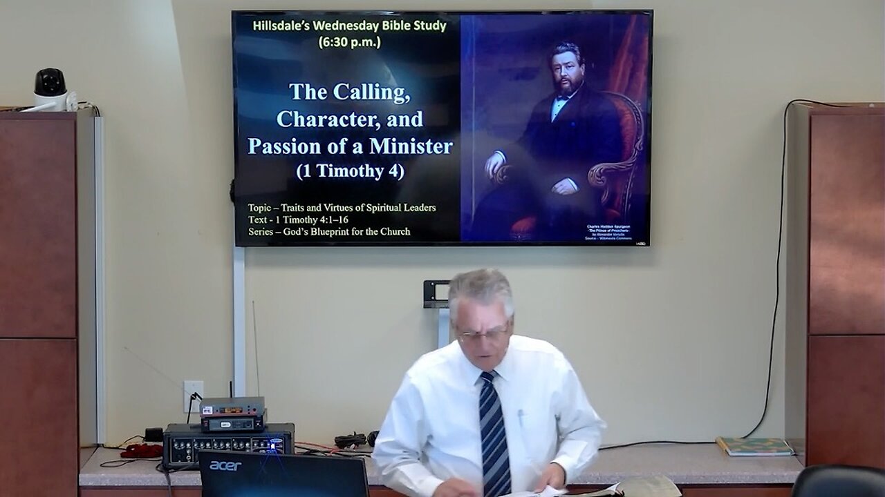 The Calling, Character, and Passion of a Good Minister (1 Timothy 4:1-12), part 1 Wed. Bible Study